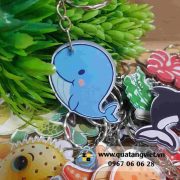 móc  khóa in hình cá heo